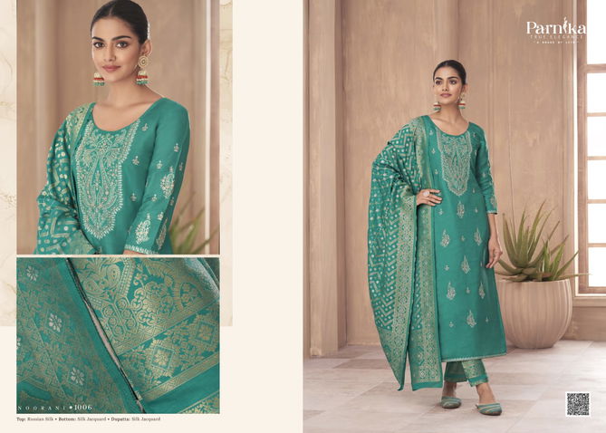 Noorani By Parnika Silk Jacquard Designer Salwar Suits Catalog